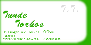 tunde torkos business card